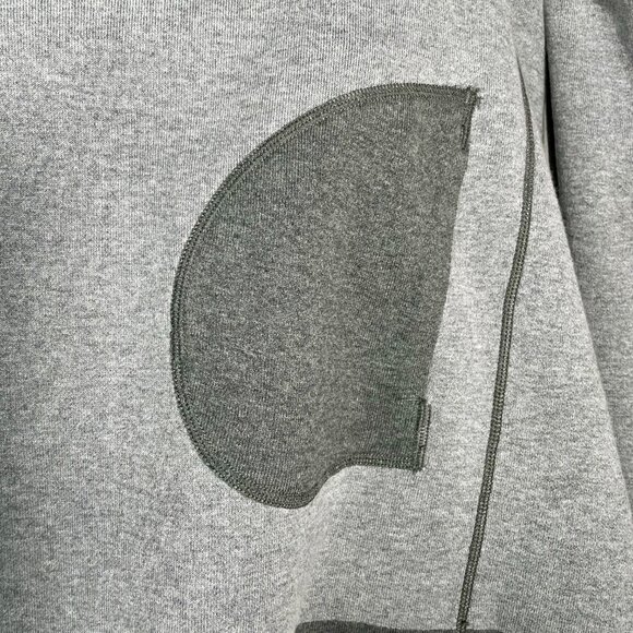 Reversible Drape-Front Cardigan Coat Charcoal & Light Gray Knit NWOT Boutique XL - Picture 10 of 11